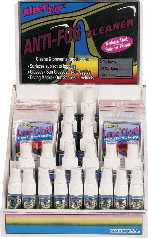 KLEER VU Anti-Fog Cleaner - Easy-to-Use, Non-Toxic Chemical for Clear Vision