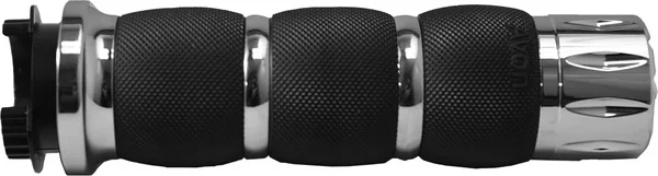 AVON MT-AIR-90-CH-RI Air Cushioned Grips - Enhanced Comfort & Control for Powersports Riders