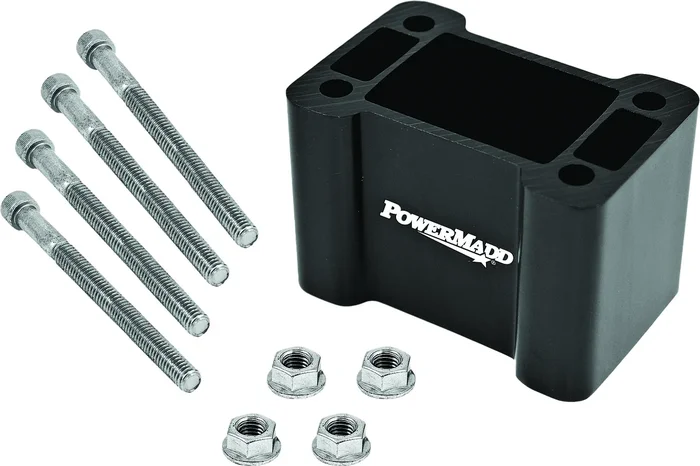 POWERMADD 45490 Polaris Pro-Taper Non-Pivot Riser Block - Adjustable Riser for Enhanced Control