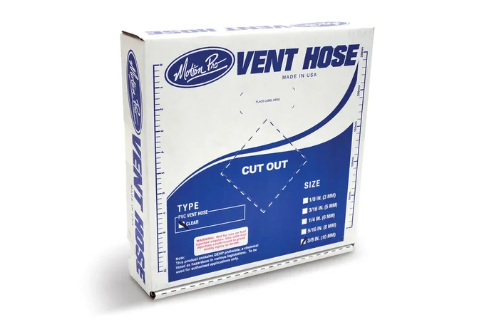 Motion Pro 12-0004 Clear Vinyl Fuel Vent Line - Durable Intake System for Powersports