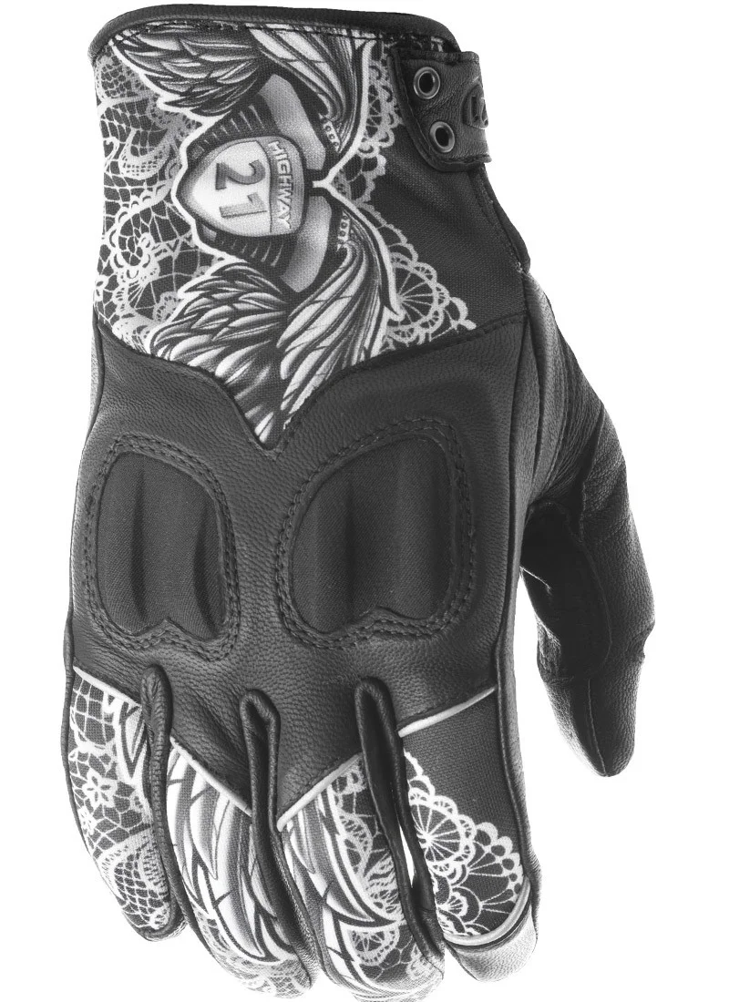 HIGHWAY 21 Women's Vixen Gloves - Durable Motorcycle Riding Gloves with Enhanced Grip & Protection