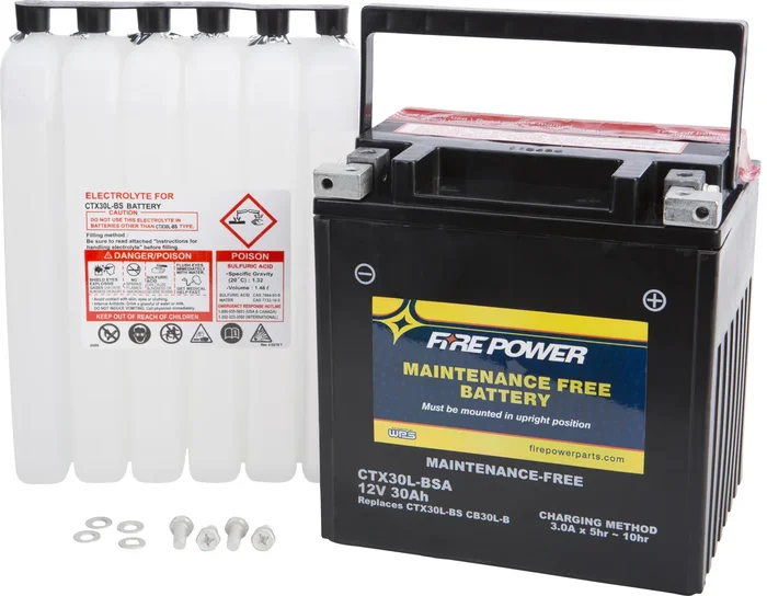 FIRE POWER - CTX30L-BSA - Maintenance Free Sealed Battery