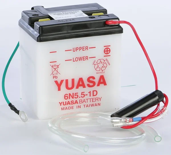 YUASA YUMICRON 6V/12V Standard Battery - Reliable Power for Powersports Equipment