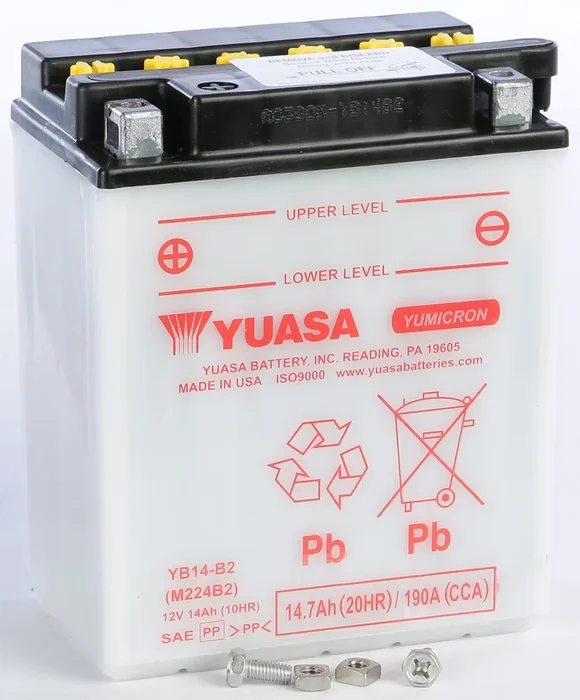 YUASA YUAM224B2IND 6V & 12V Yumicron Battery - Reliable Power for Powersports Equipment