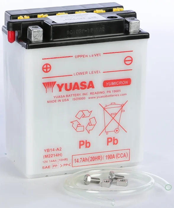 YUASA YUAM2214HIND 6V/12V Standard Yumicron Battery - Reliable Power for Powersports Equipment
