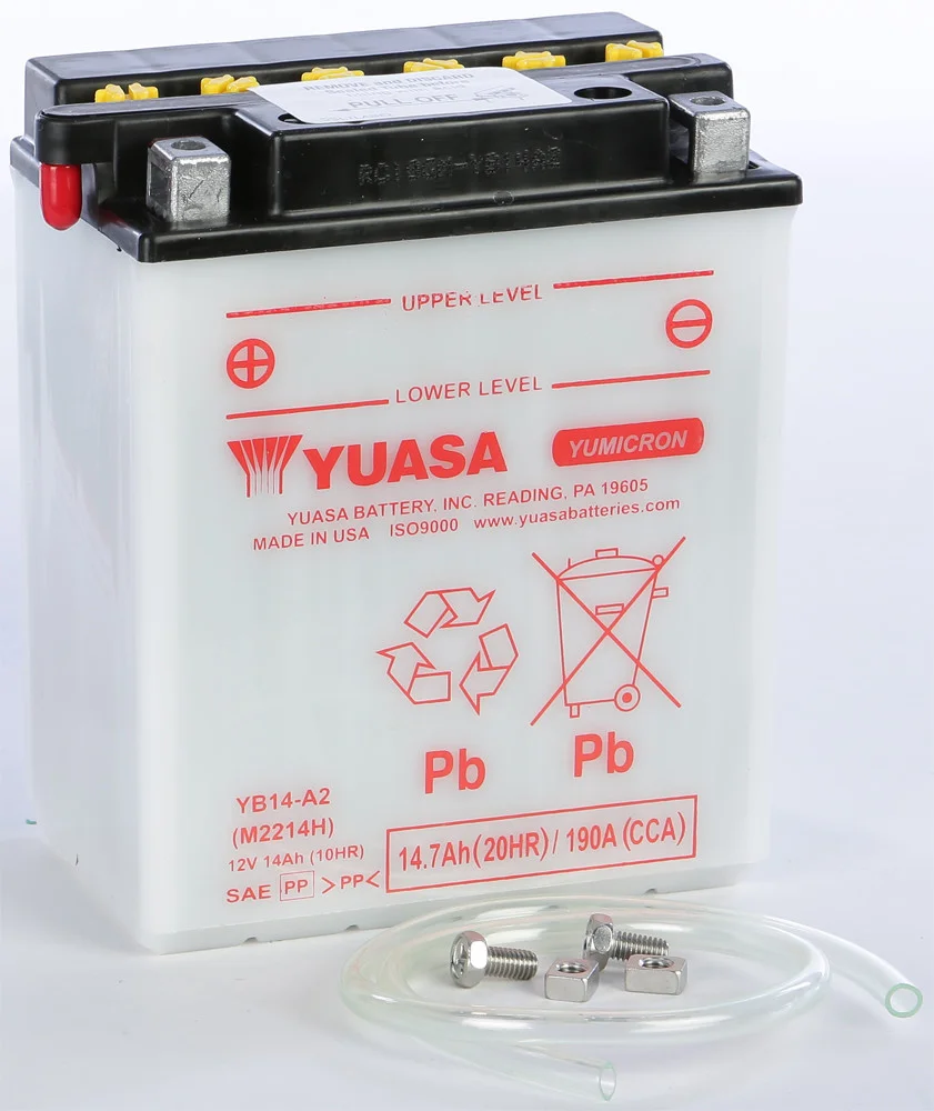 YUASA YUAM2214HIND 6V/12V Standard Yumicron Battery - Reliable Power for Powersports Equipment