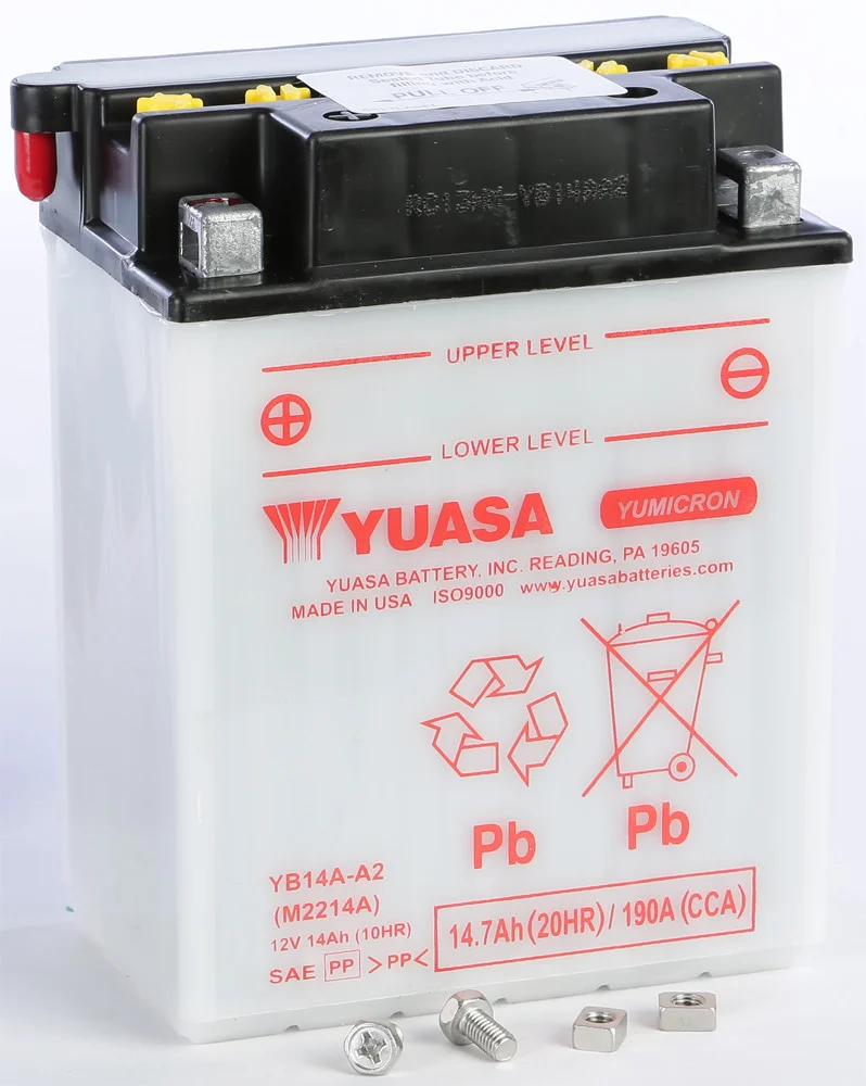 YUASA YUAM2214AIND 6V & 12V Yumicron Battery - Reliable Power for Powersports Equipment