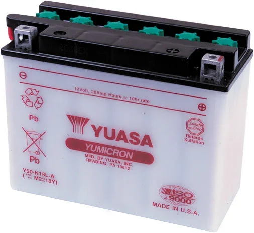 YUASA YUAM2218YTWN 6V & 12V Yumicron Battery - Reliable Power for Powersports & Vehicles