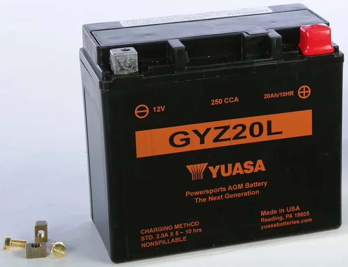 YUASA YUAM720GZ GYZ Series AGM Battery - High-Capacity Power Solution for Powersports
