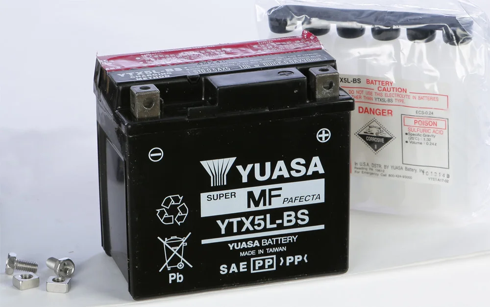 YUASA YUAM32X5B AGM Maintenance-Free Battery - High Performance for Powersports