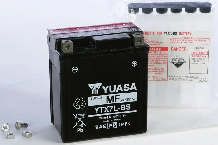 YUASA YUAM327BS AGM Maintenance-Free Battery - Reliable Power for Powersports