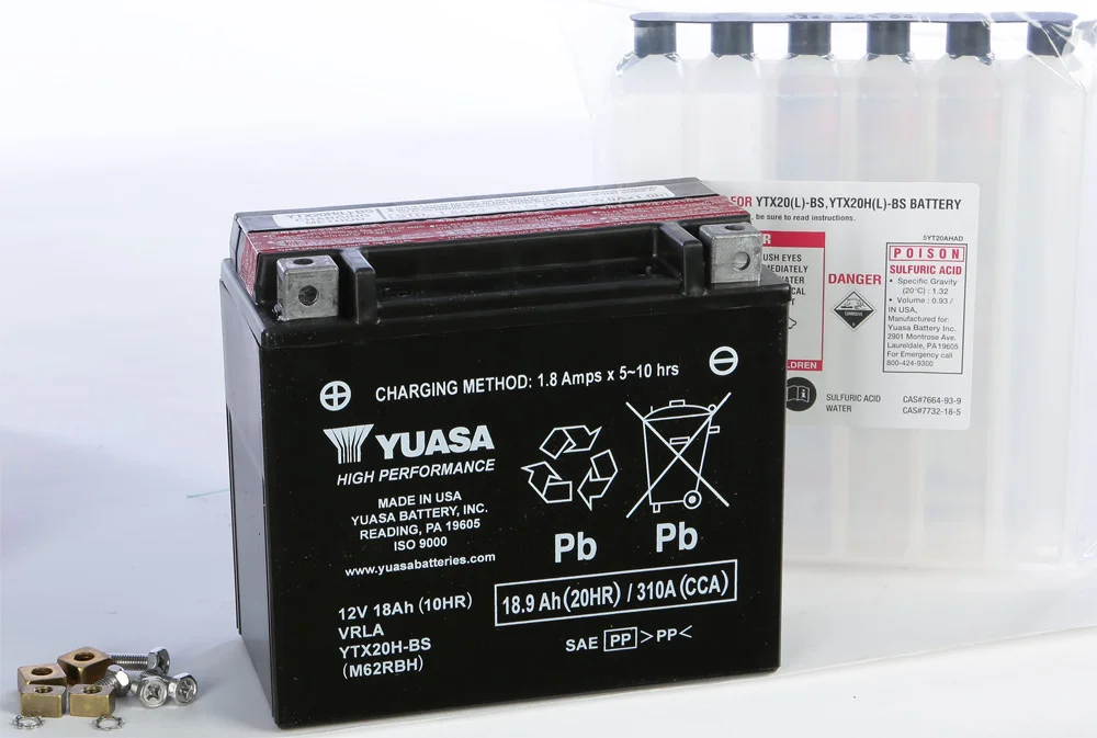 YUASA YUAM62RBH AGM Maintenance-Free Battery – Reliable Power for Powersports
