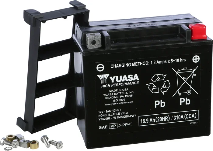 Yuasa YUAM720BH-PW Sealed Factory-Activated Battery - High-Capacity Power for Powersports