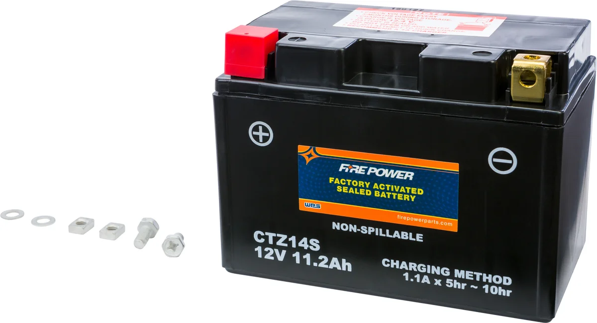 FIRE POWER CTZ14S Sealed Battery - Factory Activated for Powersports Vehicles