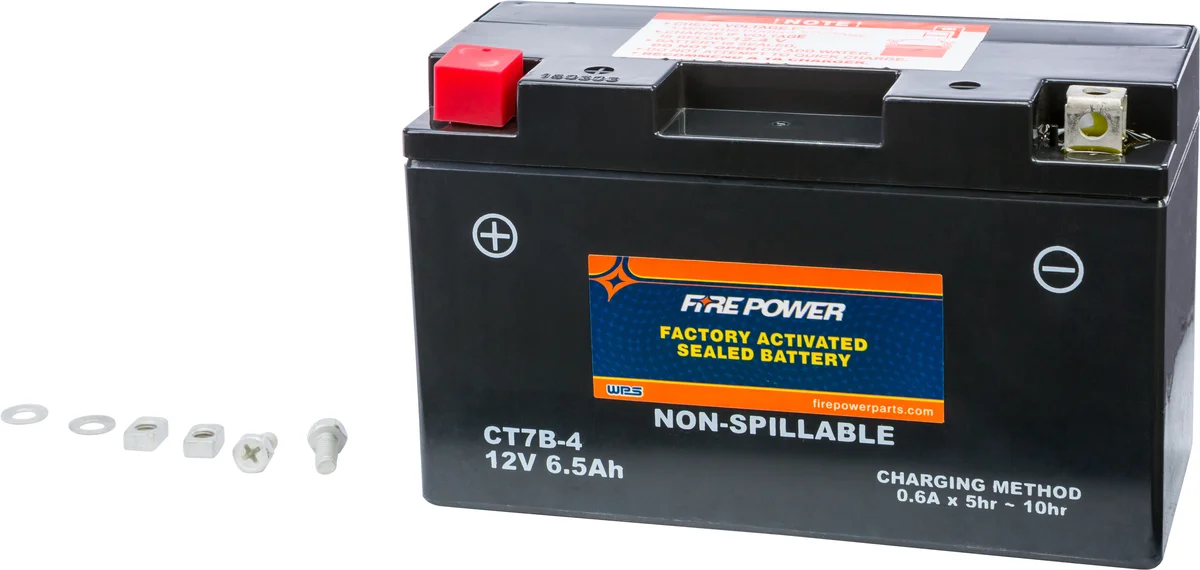 FIRE POWER CT7B-4 Factory Activated Sealed Battery – High-Capacity Power for Powersports Vehicles