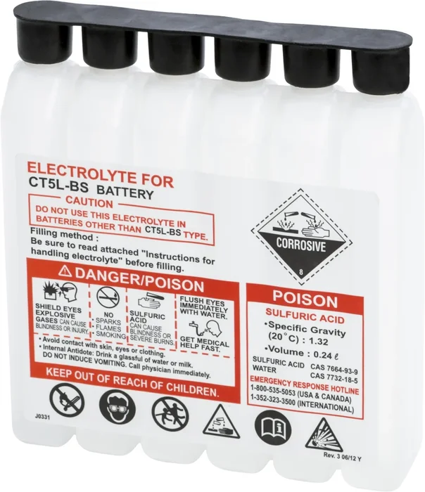 FIRE POWER 240CC CTX Sealed Battery Electrolyte Pack - Long-Lasting Power for Powersports Vehicles