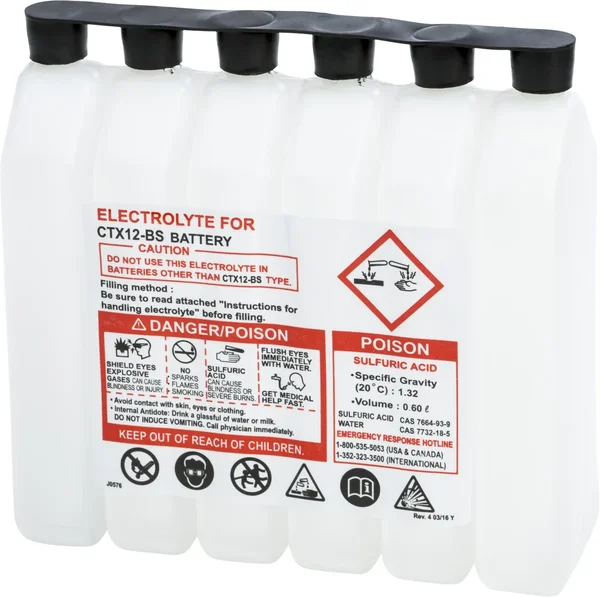 FIRE POWER 600CC CTX Sealed Battery Electrolyte Pack – High-Capacity, Durable Power Solution for Off-Road Vehicles
