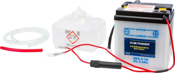 FIRE POWER 6N5.5-1D 6V Battery - High-Capacity Standard Battery for Powersports Vehicles