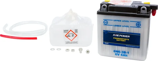 FIRE POWER 6N6-3B-1 6V Battery - Reliable Power for Powersports Vehicles