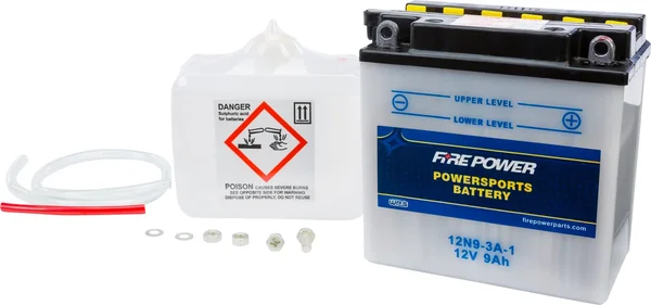 FIRE POWER 12N9-3A-1 12V Battery - Reliable Power for Powersports Vehicles