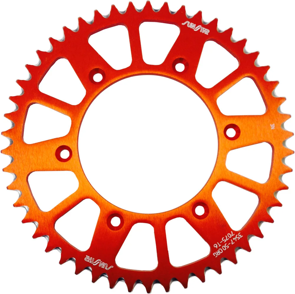 SUNSTAR - 5-354750OR - Works Triplestar Rear Aluminum Sprocket