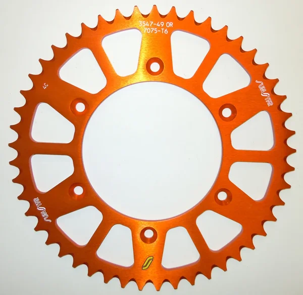 SUNSTAR - 5-354752OR - Works Triplestar Rear Aluminum Sprocket
