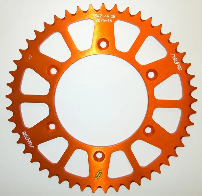 SUNSTAR - 5-354752OR - Works Triplestar Rear Aluminum Sprocket