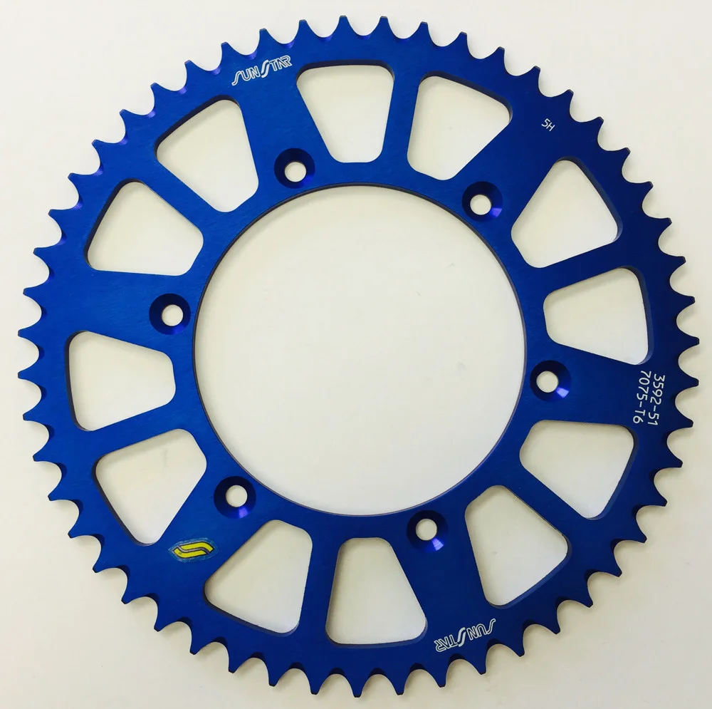 SUNSTAR - 5-359251BL - Works Triplestar Rear Aluminum Sprocket