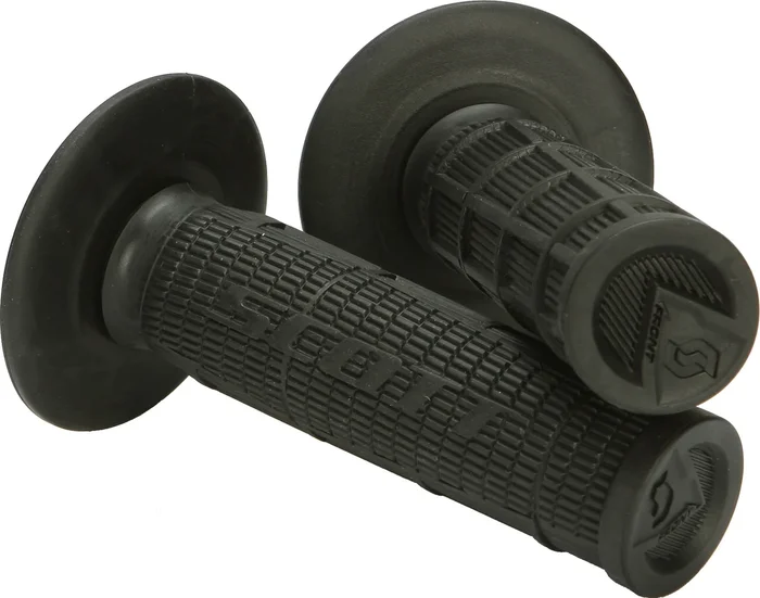 SCOTT Radial Half Waffle Grips - Durable Motorcycle Grips with Traction & Comfort