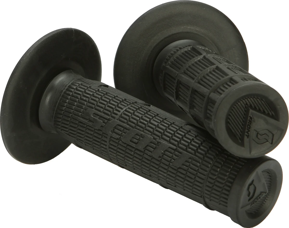 SCOTT Radial Half Waffle Grips - Durable Motorcycle Grips with Traction & Comfort