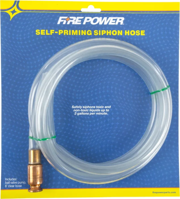FIRE POWER Self Priming Siphon Pump - Intake/Carb/Fuel System for Powersports