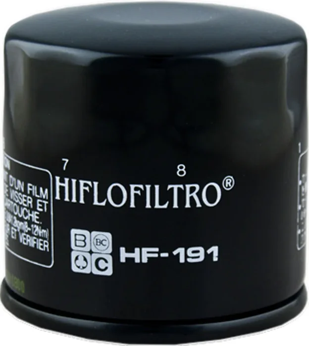 HIFLOFILTRO HF191 Oil Filter - High-Performance Engine Protection for Powersports Vehicles