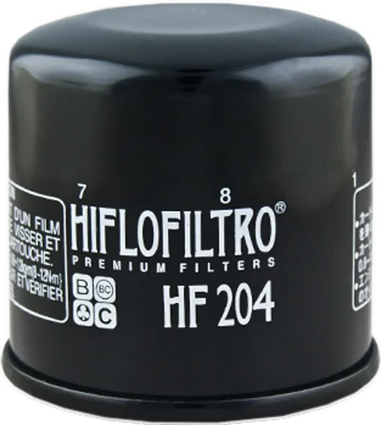 HIFLOFILTRO HF204 Oil Filter - High-Performance Engine Protection for Powersports Vehicles