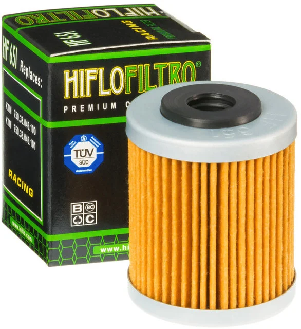 HIFLOFILTRO HF651 Oil Filter - High-Performance Engine Protection for Powersports Vehicles