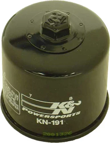 K&N KN-191 Oil Filter - High-Flow Synthetic Media for Racing Performance