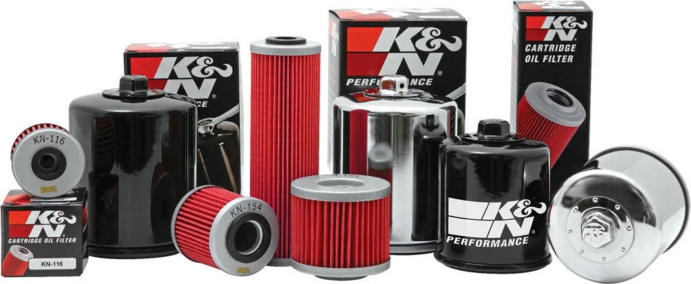 K&N KN-556 Oil Filter - High-Flow Synthetic Media for Racing Performance