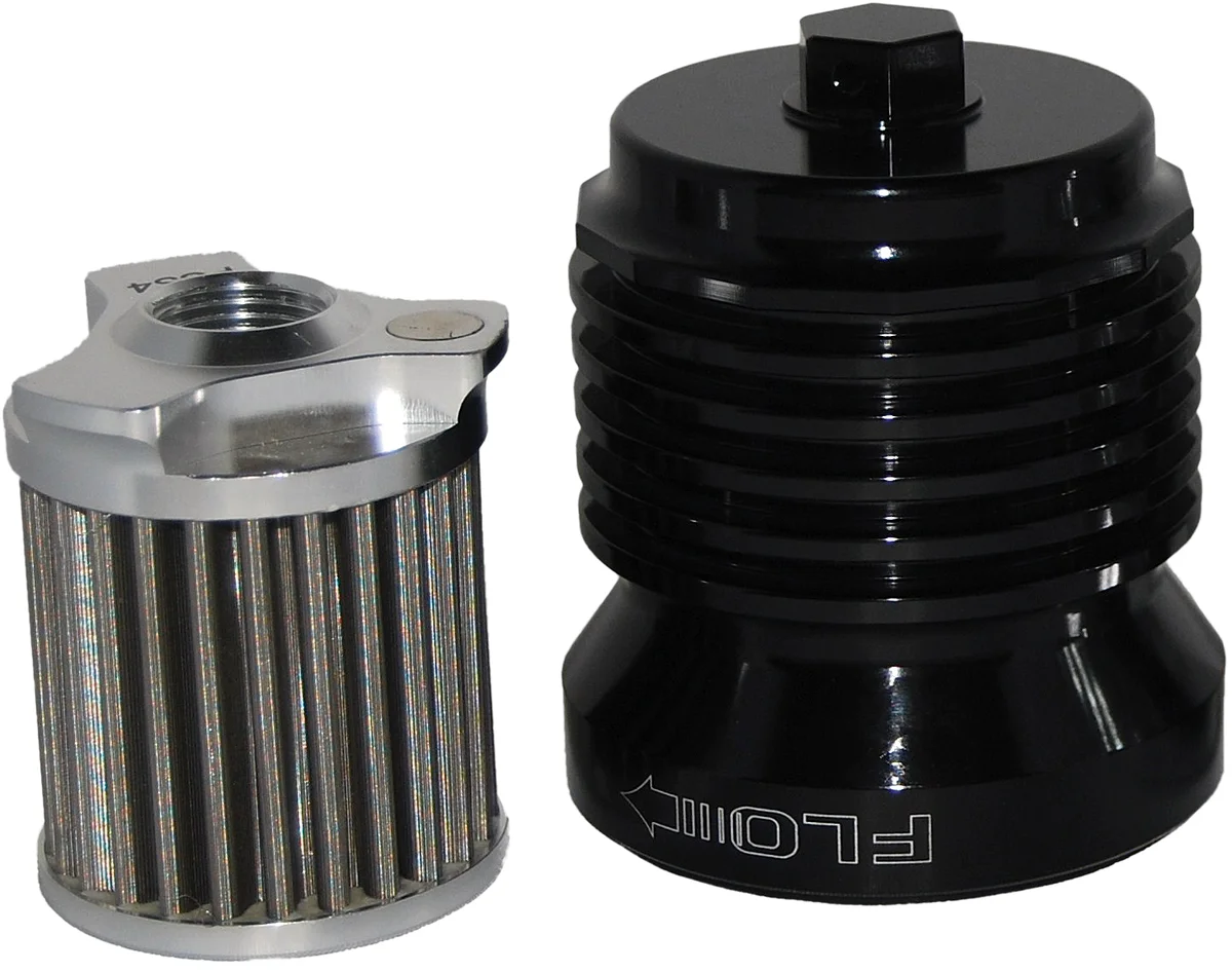 PCRACING PCS4B Flo Stainless Steel Oil Filter - Durable, High-Performance Oil Filter for Powersports