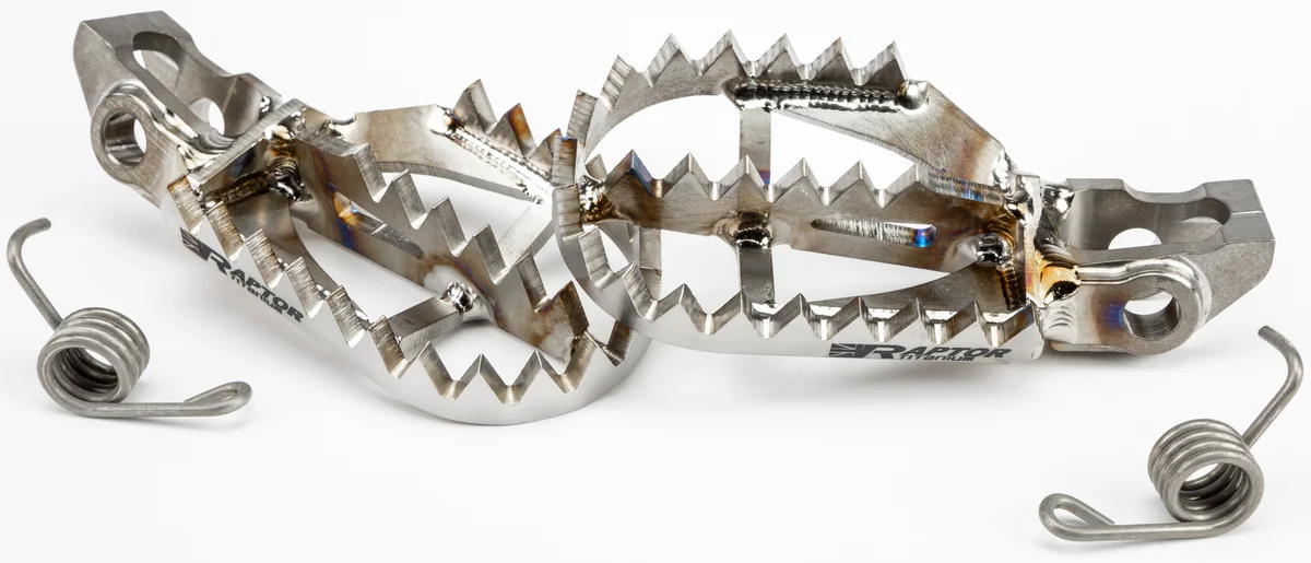 Raptor RX010 Titanium Footpegs - Durable Off-Road Foot Controls for Riders