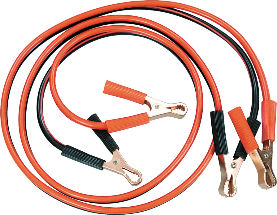 EMGO 10-Gauge Jumper Cables - Durable & Compact Power Solution for Motorcycles, ATVs & Snowmobiles