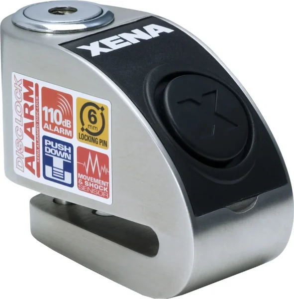 XENA XZZ6L-SS Alarm Disc Lock - Heavy-Duty Security for Scooters & Motorcycles