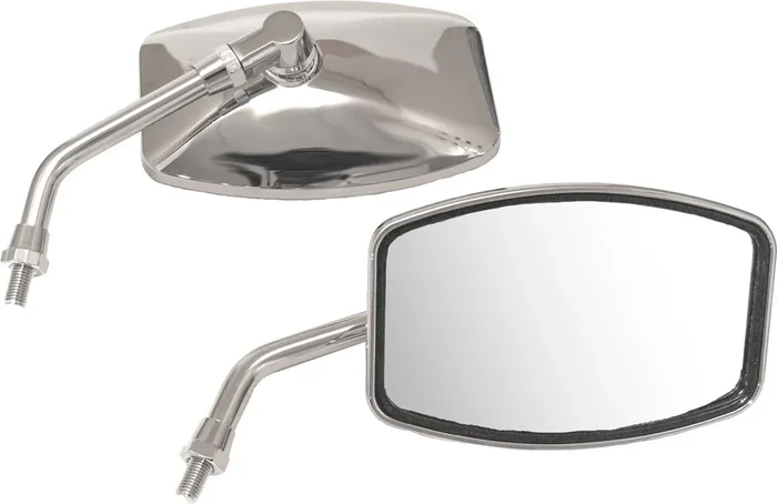 EMGO Big One Mirrors - Durable, Wide-Angle Motorcycle Mirrors for Enhanced Visibility