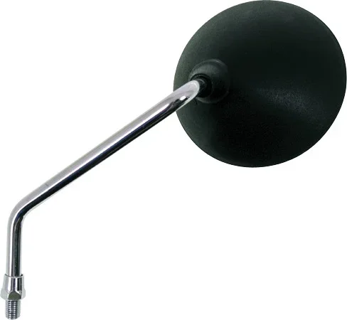 EMGO Yamaha Mirror - Chrome 13'' Stem & Black 4-1/8'' Head | High-Quality Motorcycle Mirror