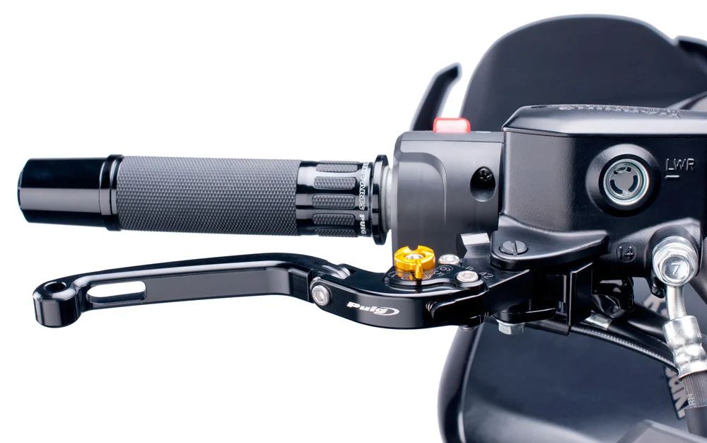 PUIG 6126N Hi-Tech Extendable Clutch Lever - Folding Lever for Motorcycles
