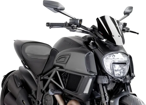 PUIG 7592N Naked New Gen Windscreen - Premium Motorcycle Windshield for Enhanced Rider Comfort