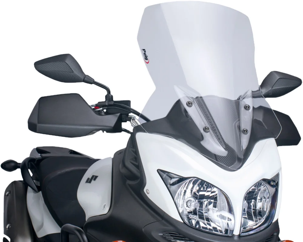 PUIG 5895W Touring Windscreen - Adjustable Wind Protection for Motorcycles