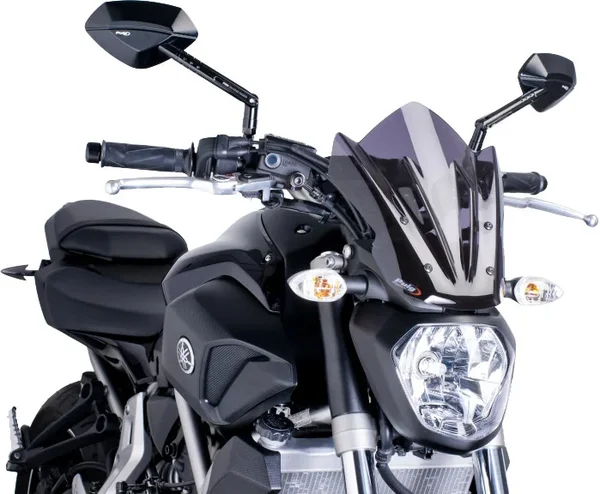 PUIG 7015F Naked New Gen Windscreen - Premium Wind Protection for Motorcycles