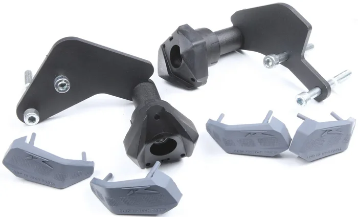 PUIG 6055N Frame Slider Rubber End Caps - Durable Protection for Powersports Bikes