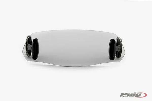 PUIG 6320H Adjustable Clip-On Windshield Visor - Custom Fit Windscreen for Powersports