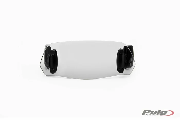 PUIG 6375H Adjustable Clip-On Windshield Visor - Custom Fit Windscreen for Motorcycles