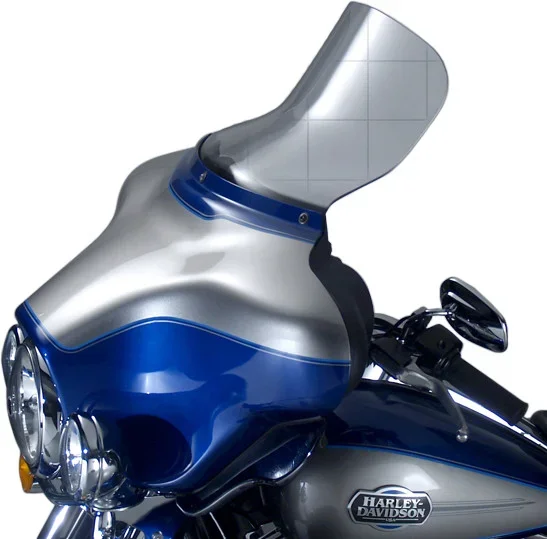 NATIONAL CYCLE Wave Windscreen - Durable Polycarbonate Windshield for FLHT/FLHX/FLTR Motorcycles